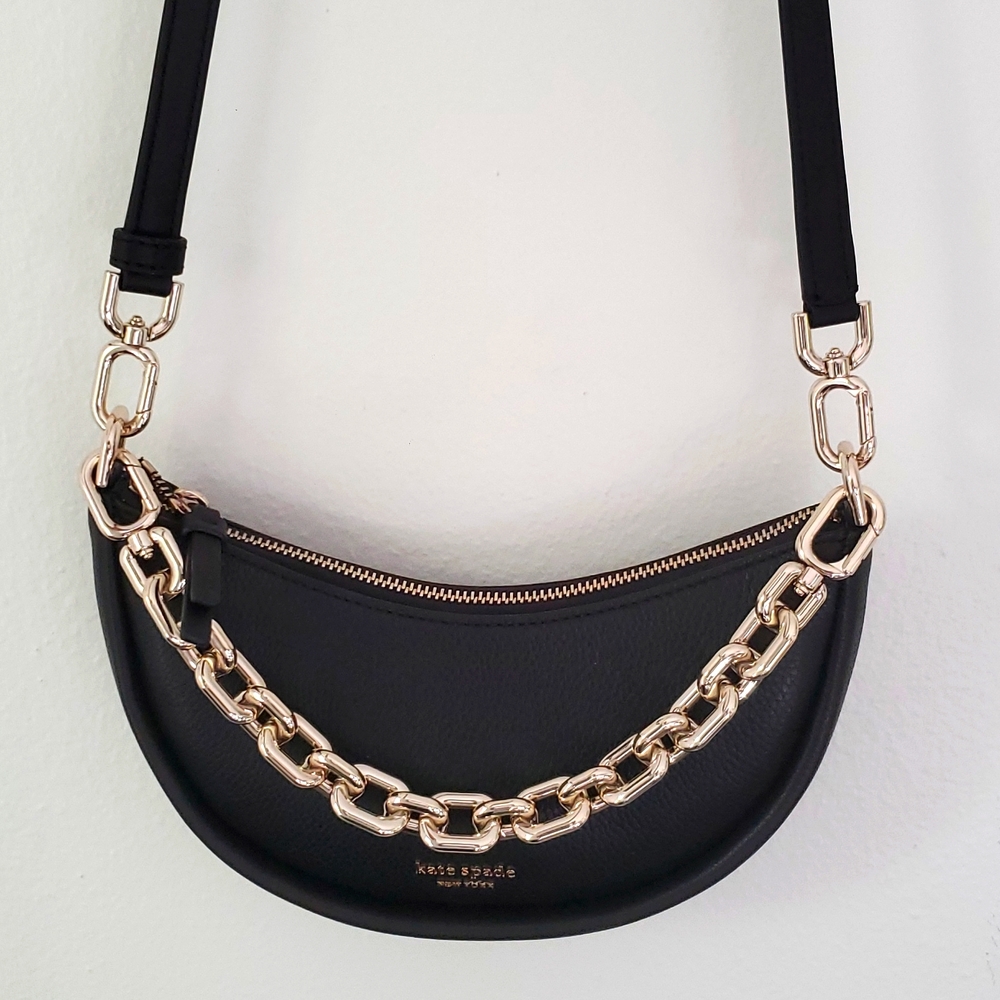 Kate Spade New York Smile Small Crossbody Bag Purse Black - KS-K5514-001.